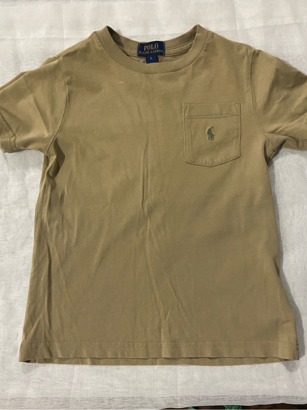 Polo by Ralph Lauren Kids Olive/Tan Pocket Tee